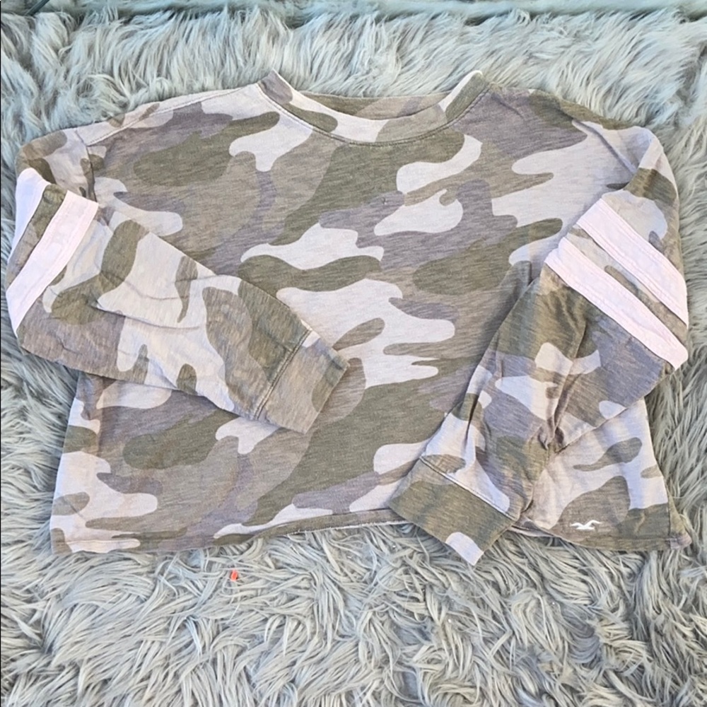 Camo Cropped Long Sleeve